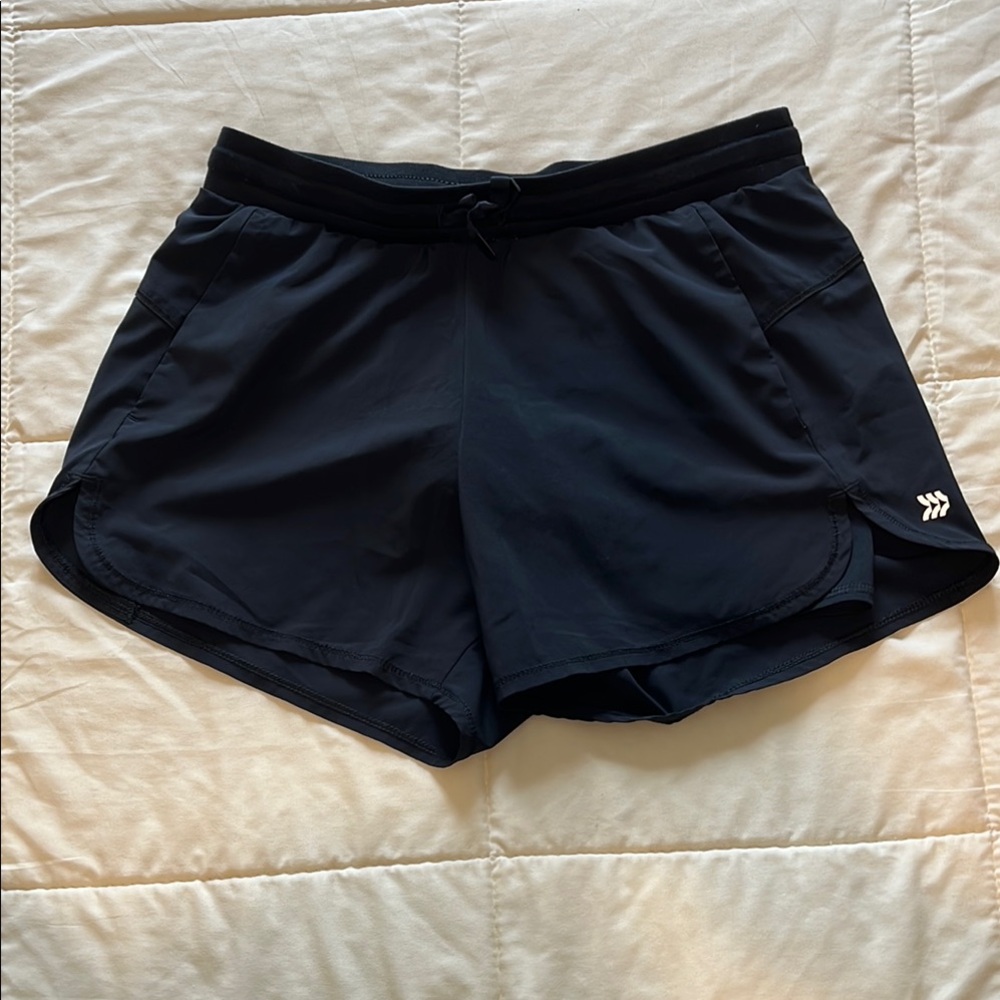 All in Motion Black Athletic Shorts Lightweight Moisture-Wicking
